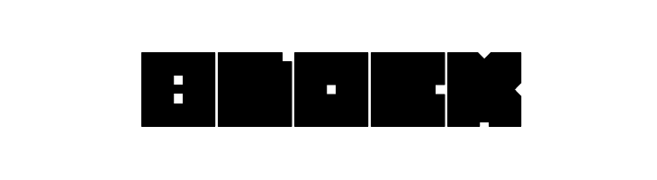 Block  フリーフォントのダウンロード