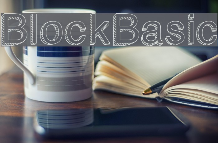 BlockBasic Font examples