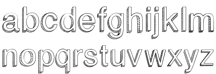 BlockBasic Font LOWERCASE