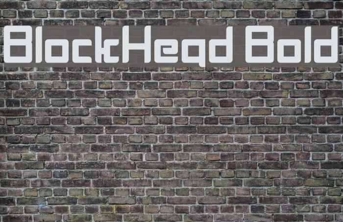 BlockHead Bold Font examples