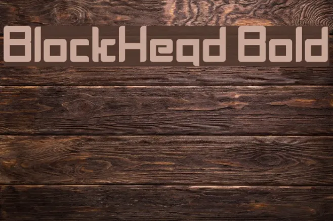 BlockHead Bold Example 2