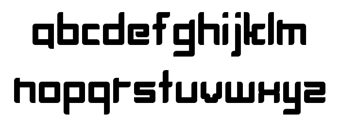 BlockHead Bold Font LOWERCASE