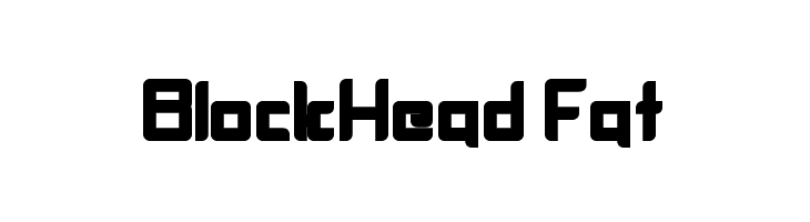 BlockHead Fat  Frei Schriftart Herunterladen