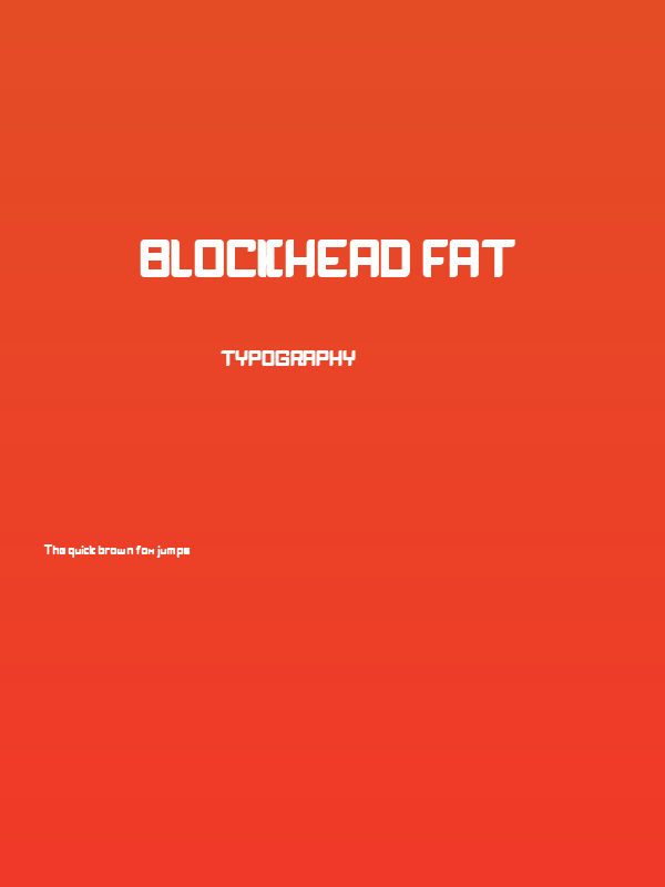 BlockHead Fat Poster
