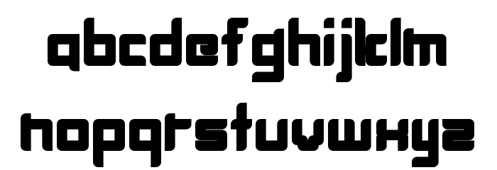 BlockHead Fat Font LOWERCASE