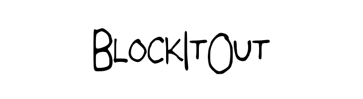 BlockItOut Font