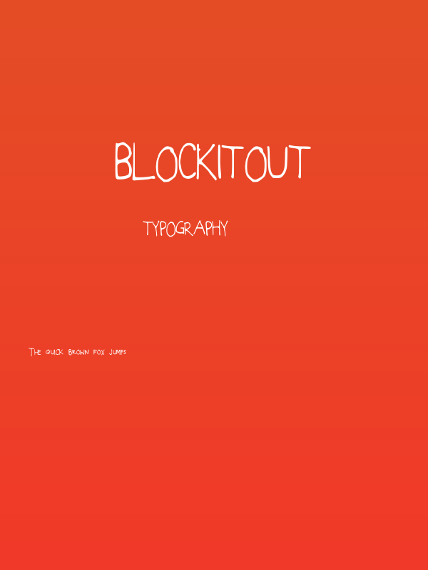 BlockItOut Poster