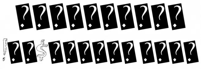 BlockParty Font OTHER CHARS