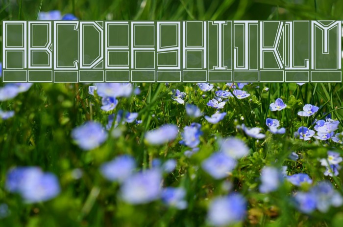 BlockTitling Outline Font examples