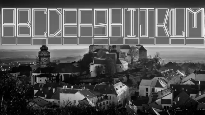 BlockTitling Outline フォント examples