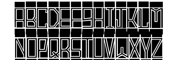 BlockTitling Standard Font LOWERCASE