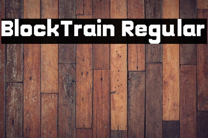 BlockTrain Regular Example 1