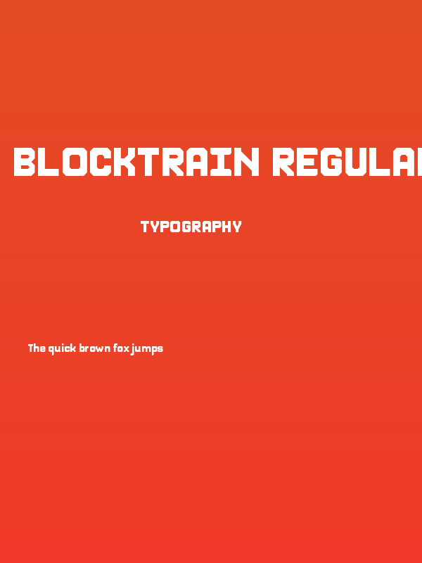BlockTrain Regular Poster