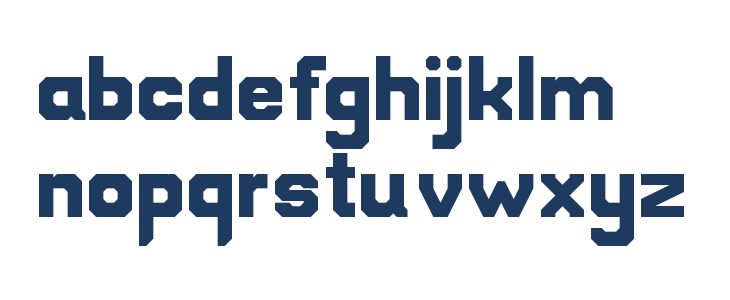 BlockTrain Regular Lowercase