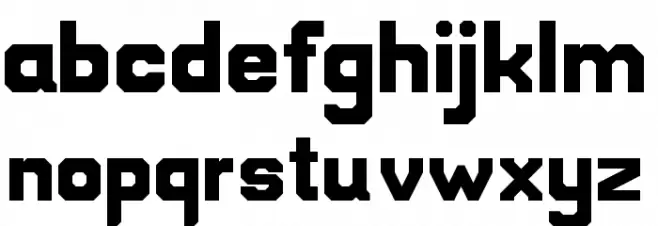 BlockTrain Regular Font Litere mici
