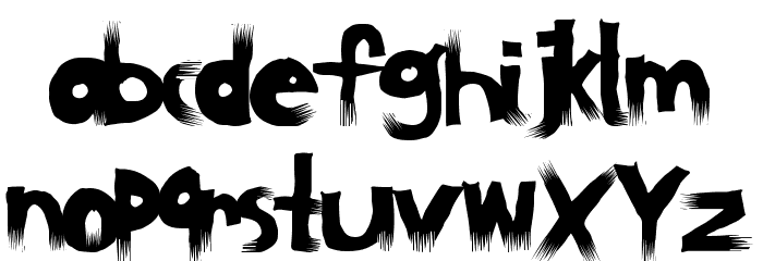BlockWood Font LOWERCASE