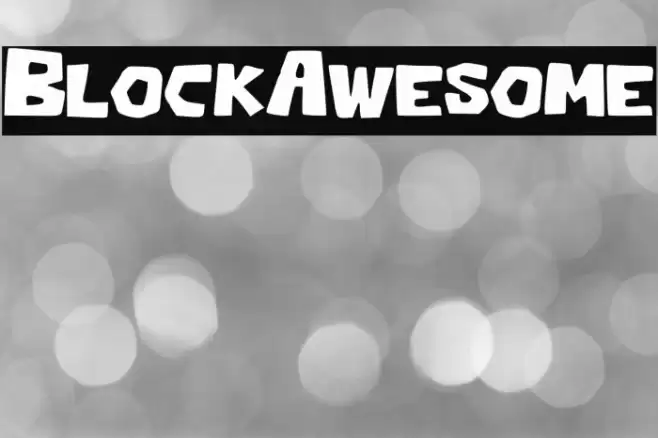 Block_Awesome Font examples