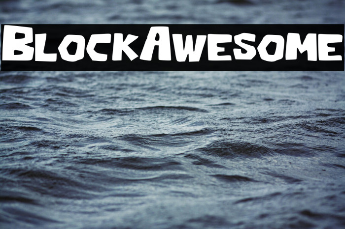 Block_Awesome Font examples