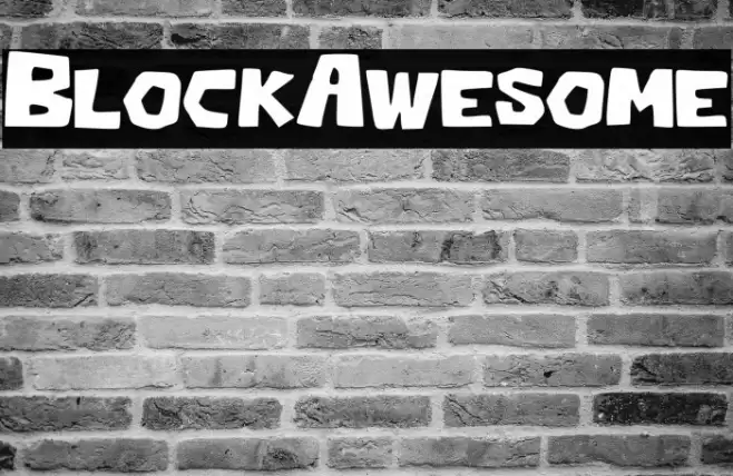 Block_Awesome Font examples