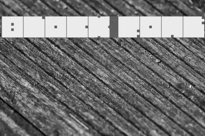 Block フォント examples