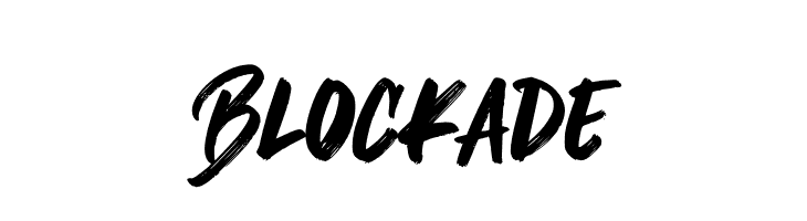 Blockade  Скачать бесплатные шрифты