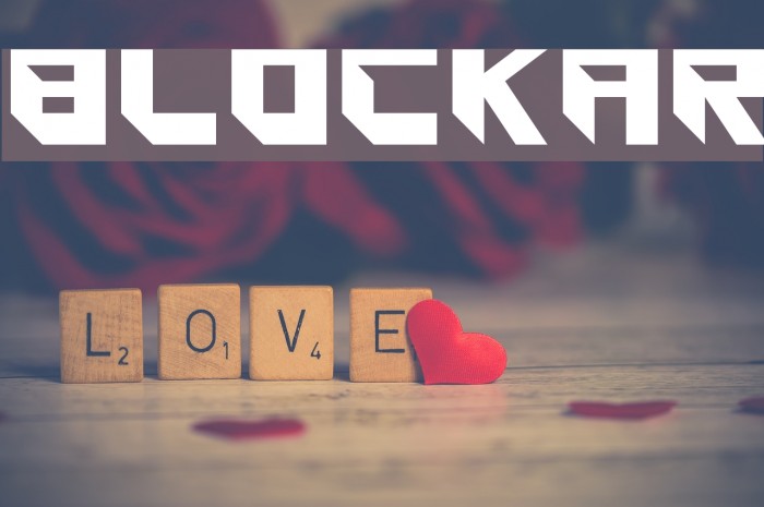 Blockar Font examples