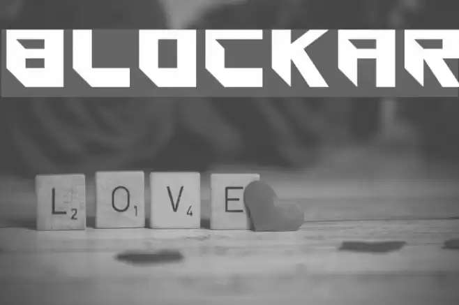 Blockar フォント examples