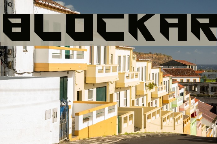 Blockar Font examples