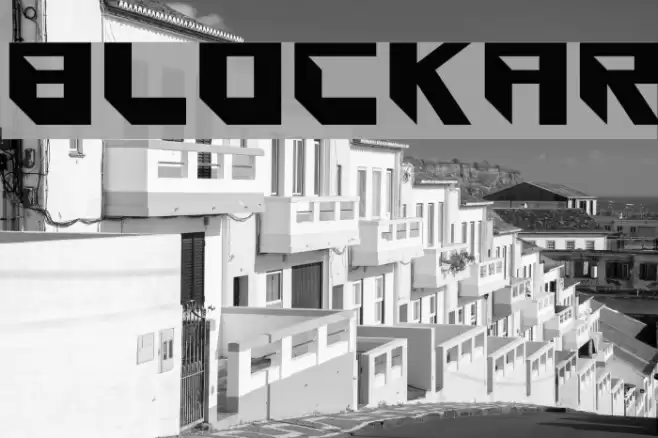 Blockar フォント examples