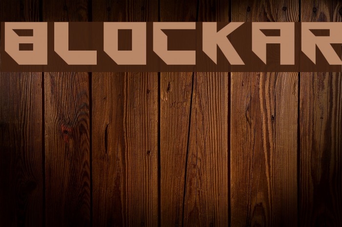 Blockar Font examples