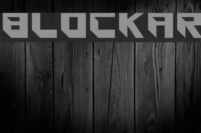 Blockar フォント examples