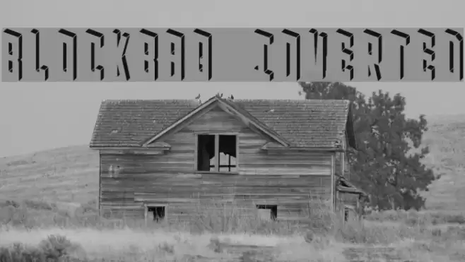 Blockbaq Inverted Font examples