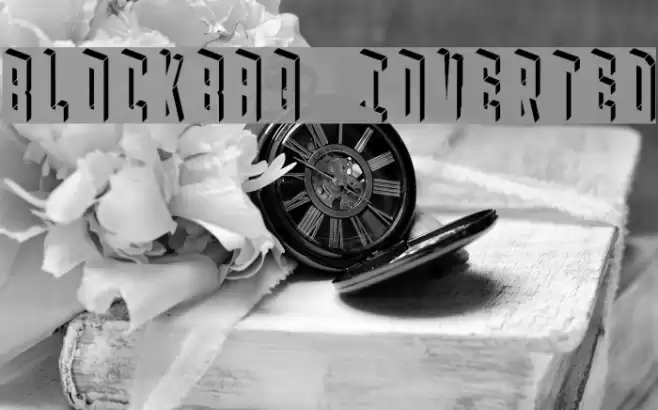 Blockbaq Inverted Font examples