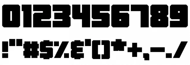 Blockbrokers Font OTHER CHARS