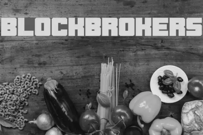 Blockbrokers Font examples