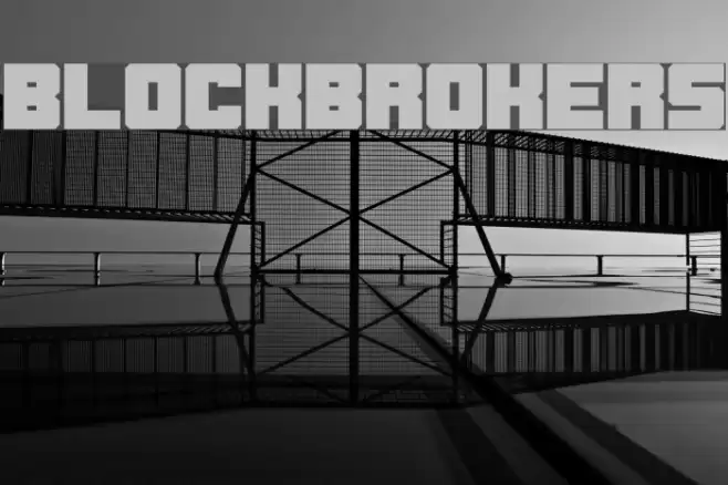 Blockbrokers Font examples