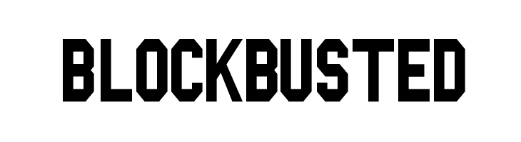 Blockbusted Font