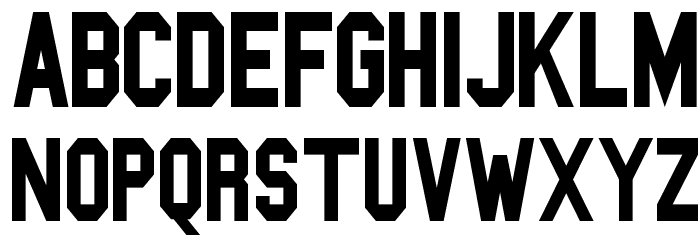 Blockbusted Font LOWERCASE