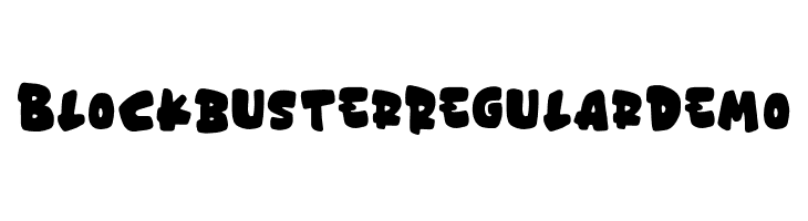 Blockbuster Regular Demo  Fuentes Gratis Descargar