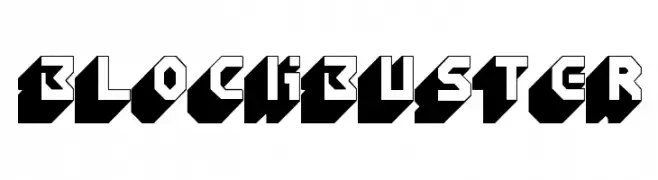 Blockbuster  Frei Schriftart Herunterladen