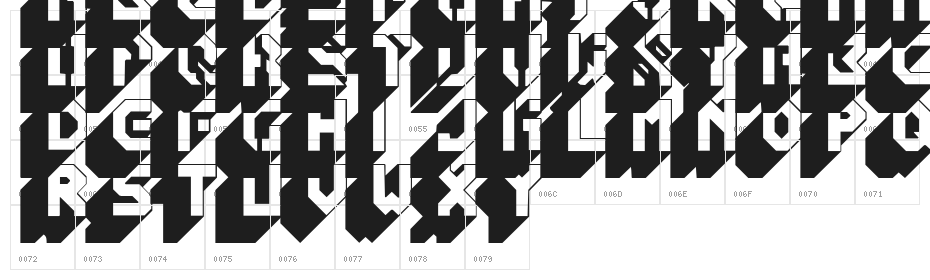 Blockbuster Character Map