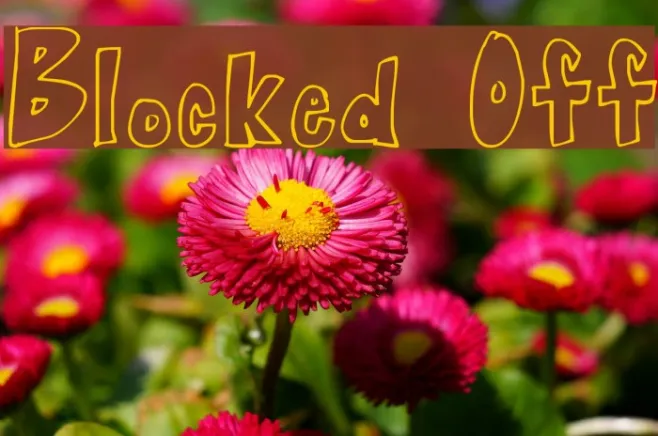 Blocked Off Example 1