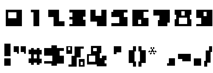Blocked Out Regular Font OTHER CHARS