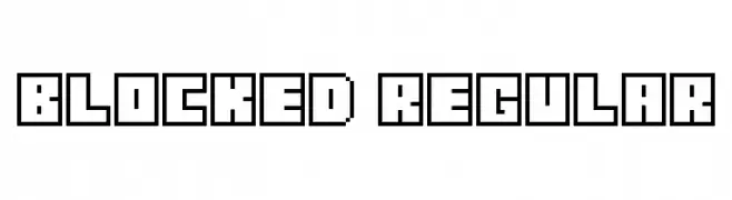 Blocked Regular  Fuentes Gratis Descargar