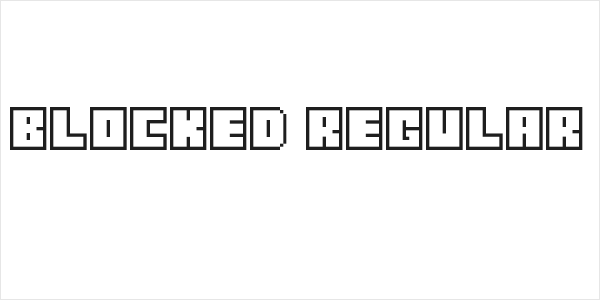 Blocked Regular Logo