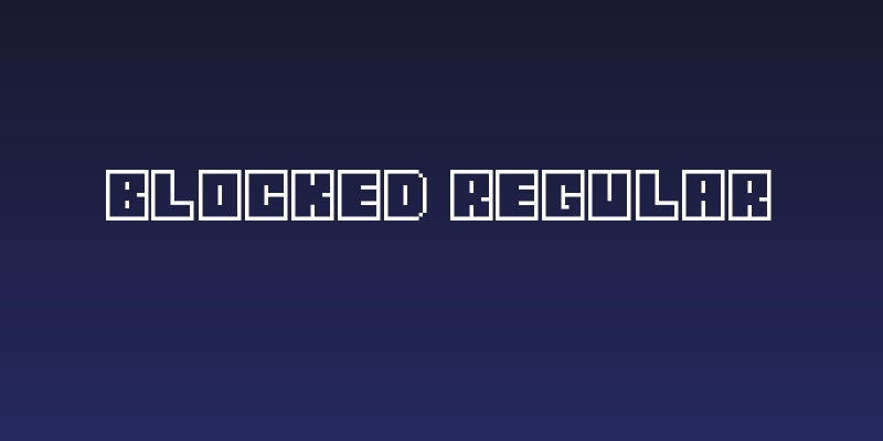 Blocked Regular Social Header