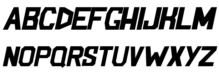 BlockemSockem-Italic Font LOWERCASE