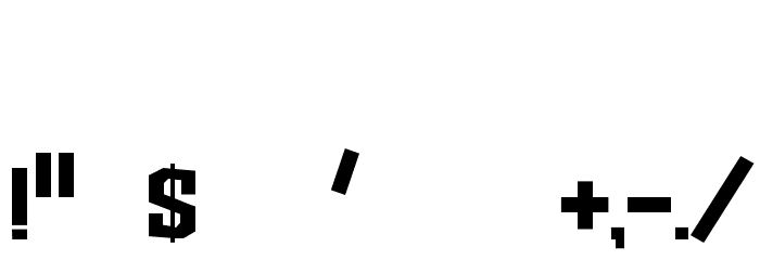 BlockemSockem Font OTHER CHARS