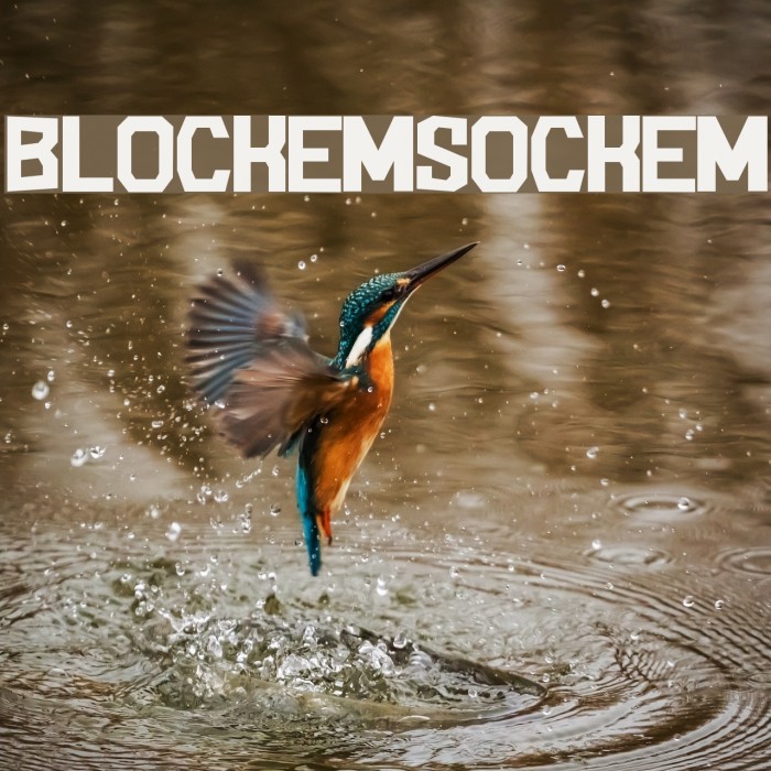 BlockemSockem Font examples
