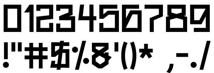 Blocker-2 Font OTHER CHARS